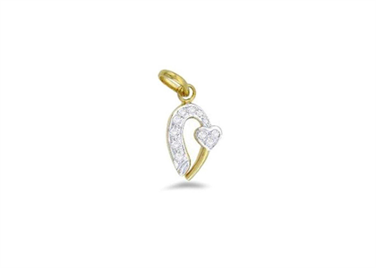 Two Tone Plated | Heart Pendants